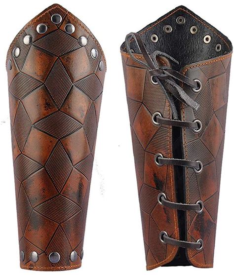 medieval bracers|medieval leather gauntlets.